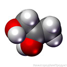 Молекула пропиленгликоля CH₂(OH)-CH(OH)-CH₃ для теплообменника